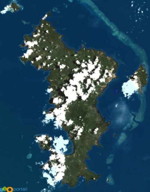 Vue satellite de Mayotte