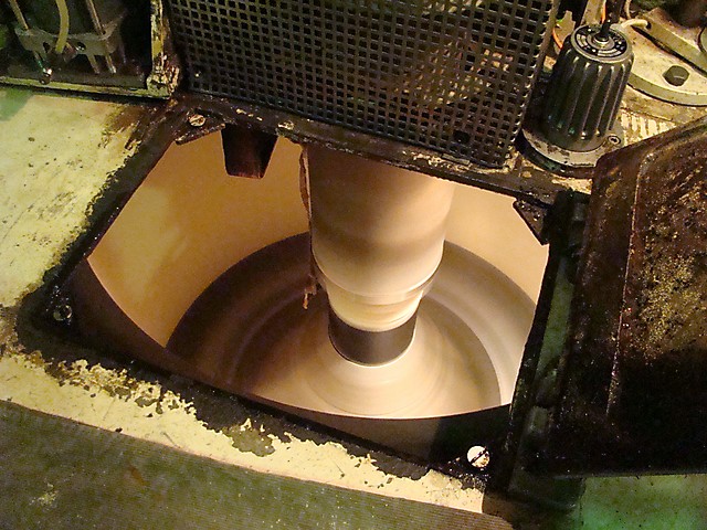 Une des centrifugeuses d'une usine sucrière