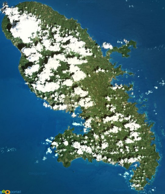 Vue satellite de la Martinique